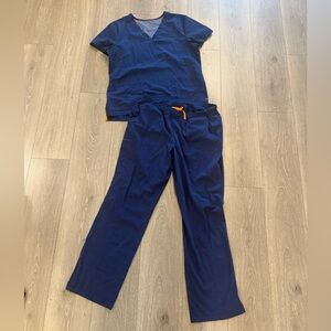 Women's Barco Navy Blue Scrub Set
